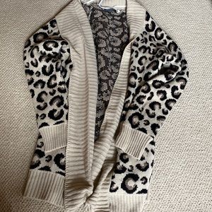 Open cardigan.